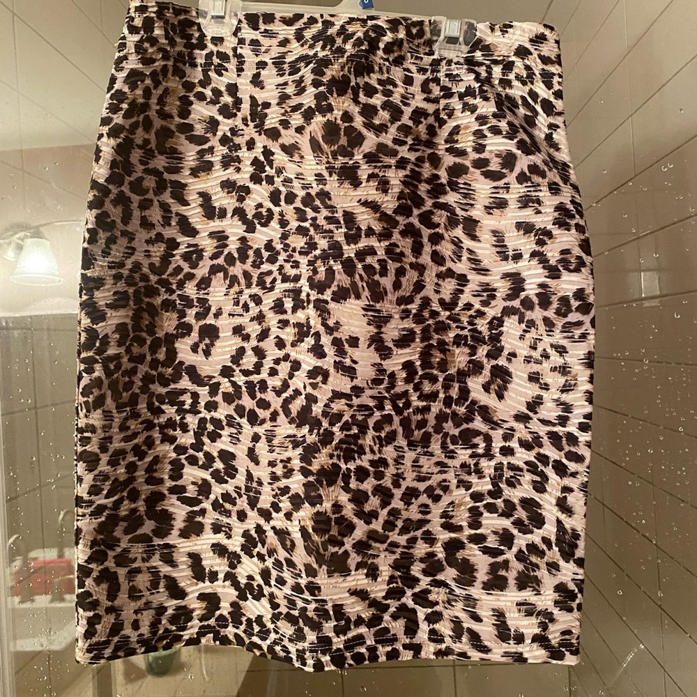 Zac & Rachel Black and Brown Mini Pencil Skirt Night Out